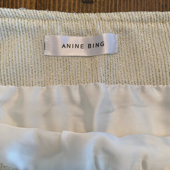 SOLD NWOT Flawless $199 Anine Bing Gold Fringe - Picture 6 of 6